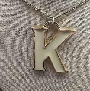 Gold and White Necklace, Lettee K